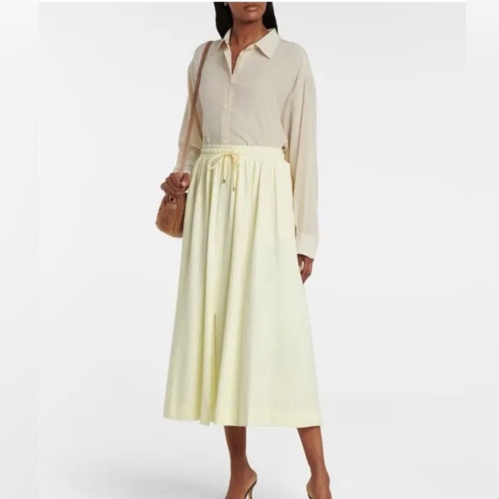 MaxMara Organic Cotton Midi Skirt